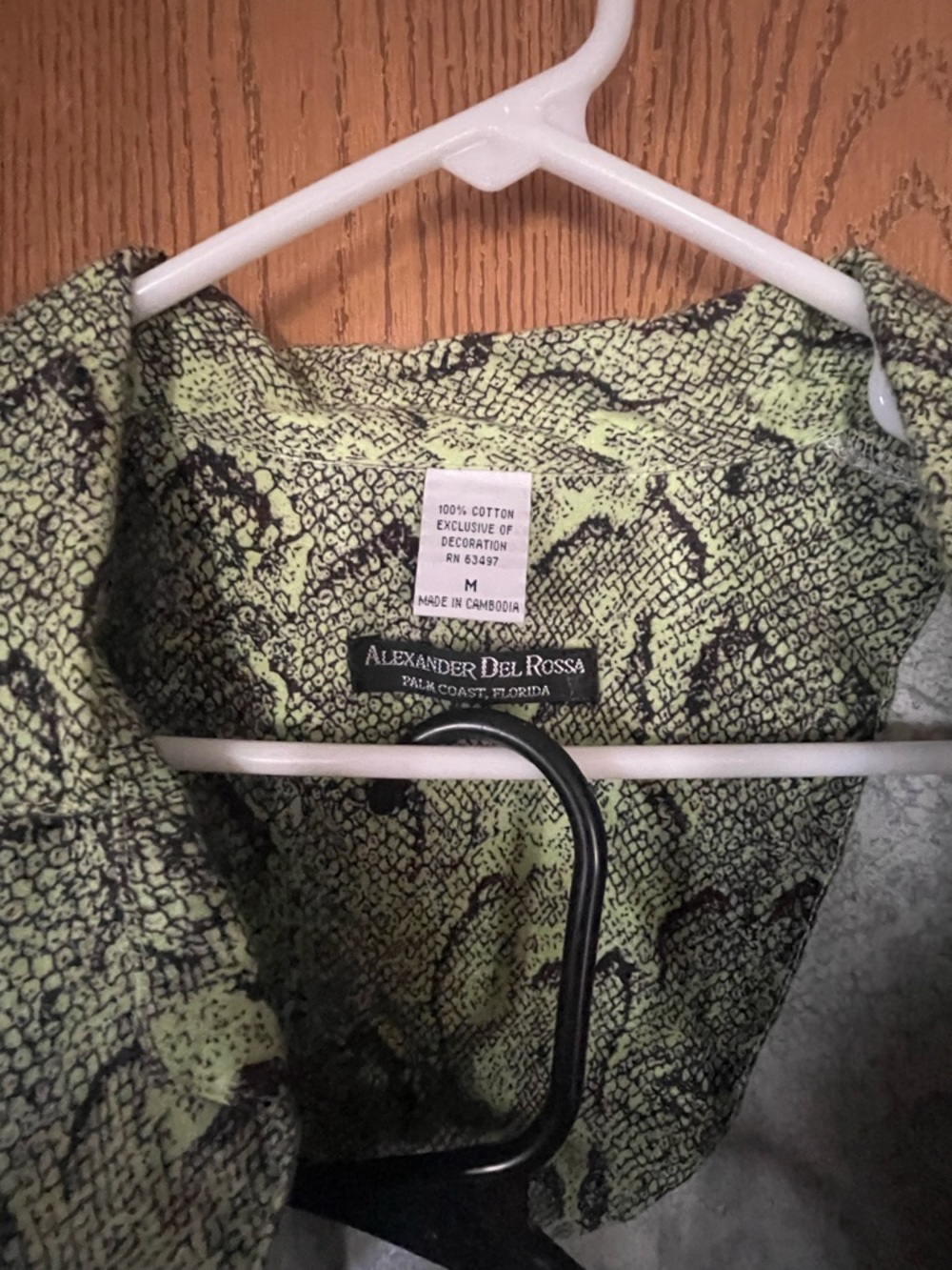 Women’s Sleep Shirt in Lime Snake Print